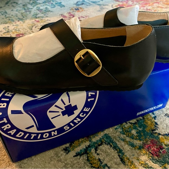 Birkenstock Tracy Maryjane Leather Black EU 39 US 8-8.5 - Picture 4 of 7